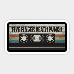 Five Finger Death Punch Mix Tape Sticker